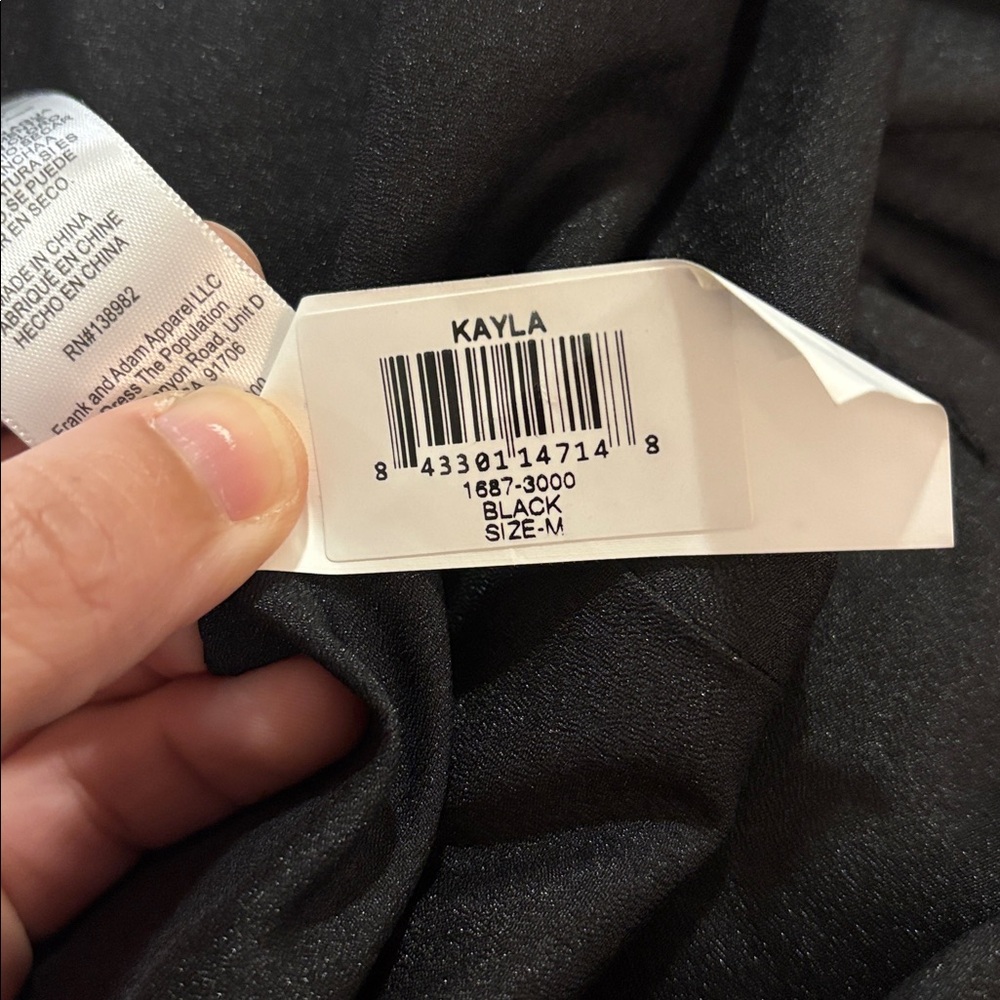 Dress the Population Kayla Midi Dress in Black SZ M EUC - Picture 7 of 7